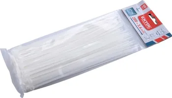 Stahovací páska Extol Premium 8856106 3,6 x 200 mm 100 ks bílé