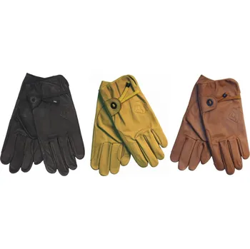 Jezdecké rukavice rukavice kožené Scippis velikost: XXS, barva: hnědá