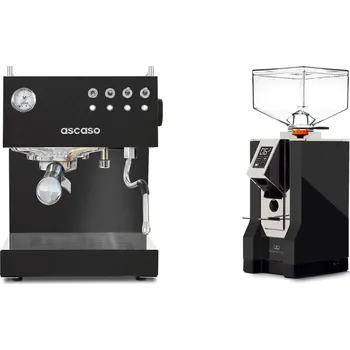 Kávovar Ascaso Steel DUO, Black + Eureka Mignon Perfetto, CR black
