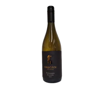 Víno Frizzante Krejčiřík Moravské zemské víno 2021 polosuché (bílé perlivé polosuché víno)