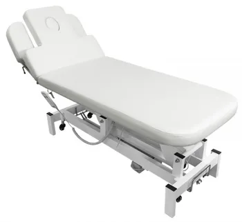 Masážní stůl Jednomotorový masážní stůl Melida 48/90 x 70 x 196 cm bílý