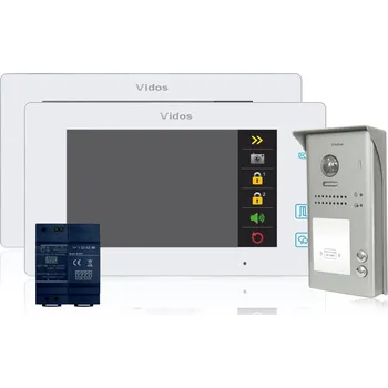 Videointerkom pro 2 rodiny VIDOS DUO 2 x M1021W-2 / S1102A