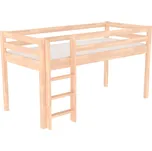 DOMESTAV s.r.o. Domestav Zvýšené jednolůžko 90x200 BUK CINK Materiál: Buk cink, Povrchová úprava: Přírodní provedení