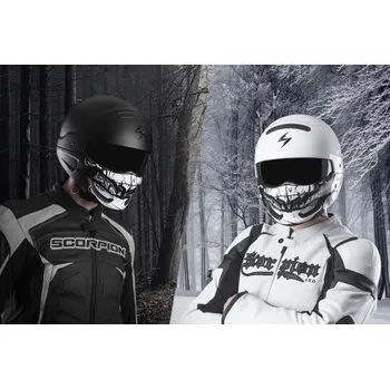 Příslušenství k helmě na motorku Přední maska SCORPION EXO-COMBAT SKULL - vel. UNI