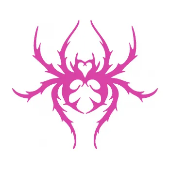 Samolepící dekorace Pavouk 019 (16 - růžová) SAMOLEPKA NA AUTO, NÁLEPKA, FÓLIE, POLEP, TUNING, VLASTNÍ TEXT, TISK, AUTOSAMOLEPKY.cz, POLEPY, OBRÁZEK, LOGO, 3D STICKERS