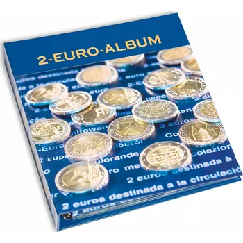 Leuchtturm Numis album na 2-Euro pamětní mince část 2. Obal pro sběratelský předmět Leuchtturm Numis album na 2-Euro pamětní mince část 2.