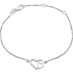 Stříbrný náramek dvojité srdce ZTJ3J72001