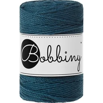 Příze Bobbiny bavlněná šňůra na macramé 3ply BABY peacock blue
