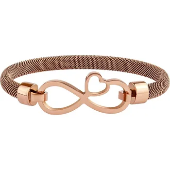Náramek Ocelový náramek na ruku Tinker se symbolem infinity KMM115698