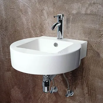 Umyvadlo BESTECO Roundsquare Keramické Umyvadlo 52x51 cm, Hranaté, Bílá Lesklá, S Otvorem a Přepadem, 52x51x15 cm