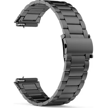 Ostatní příslušenství k chytrým hodinkám eses Kovový řemínek pro Huawei Band 7 - Černý