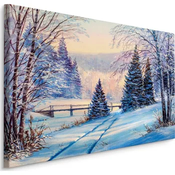 Plátno Zimní Lesní Krajina Varianta: 30x20