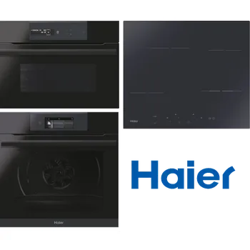 Vestavná trouba set Haier HWO60SM6T5BH + HAH64EXCP + HWO45NM6SXB1