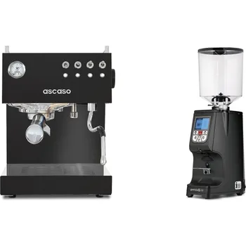 Kávovar Ascaso Steel DUO, Black + Eureka Atom Specialty 75, black