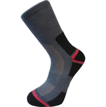 Pánské ponožky MIKETA ponožky Tempo tmavě šedá vel. 43-45