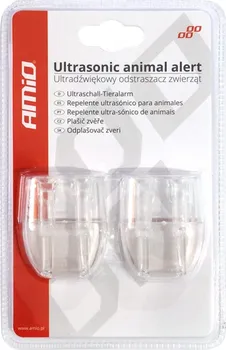 Odpuzovač zvířat AMiO Ultrazvukový plašič zvěře transparentní 2 ks