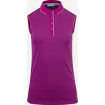 Kjus W polo Ella Structure Sleeveless 22 - tmavě růžové: Dámské 38