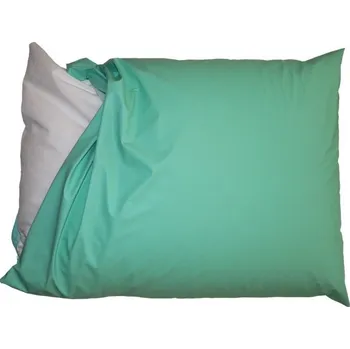 Polštář Pro-Charitu Polštář s polystyrénovými kuličkami zelený 70 x 90 cm