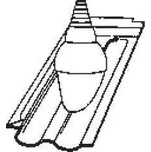 Bramac Rubín 9 engoba průchozí taška pro anténu antracitová