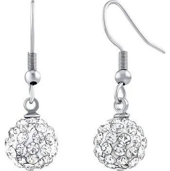 Náušnice Ocelové kuličkové náušnice Piper na háček s Brilliance Zirconia KMM92727E