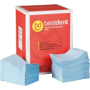 Dentální hygiena BestDent Papírové bryndáky 45 x 33 cm, 500 ks Barva: Oranžová