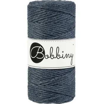 Bobbiny bavlněná šňůra na macramé REGULAR charcoal