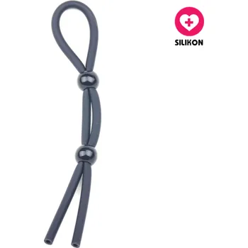 VšeNaSex.cz Erekční kroužek Double Noose Ring černý