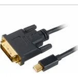 AKASA adaptér Mini DisplayPort na DVI-D,kabel, 1.8m