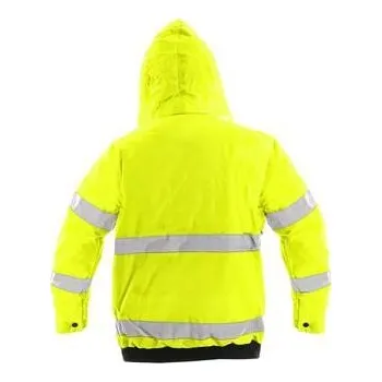 pracovní bunda Bunda LEEDS, výstražná, zimní, pánská, žlutá, vel. L