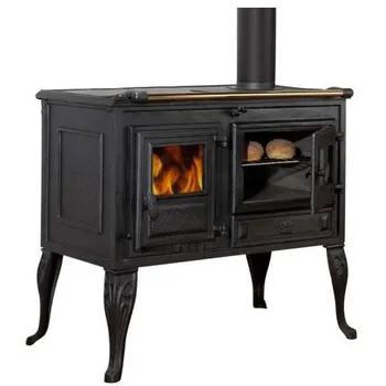 Sporák na tuhá paliva Globe-Fire Titan GLF-09 pravý černý