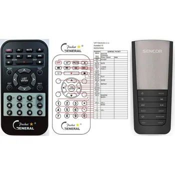 Dálkový ovladač General SENCOR SSS6500N - náhradní dálkový ovladač