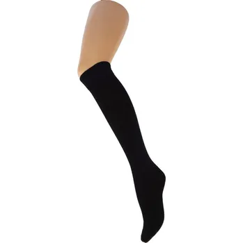 Dámské ponožky Podkolenky jednobarevné černé (KH)