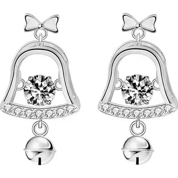 Náušnice Royal Fashion stříbrné náušnice HA-XEA008-SILVER-MOISSANITE-ZIRCON