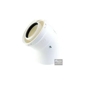 Kouřovod Regulus Koleno 45° 60/100 PP/PP 14607