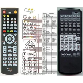 Dálkový ovladač General TASCAM RC-MC1 - náhradní dálkový ovladač