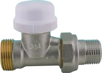 Ventil Termostatický přímý ventil s regulací 1/2" x 3/4" s eurokonusem