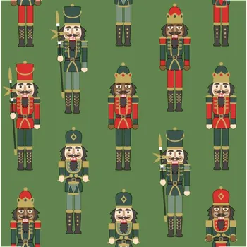Papírový ubrousek Papírové třívrstvé ubrousky Nutcracker green, Louskáček 20 ks - 33*33 cm