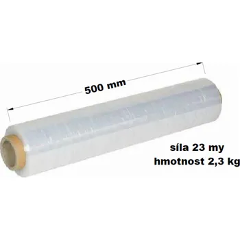Obalový materiál Fólie smršťovací 50 cm 2,3 kg síla 23 my průhledná