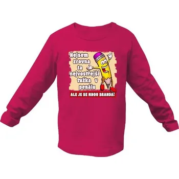 Pánské tričko Tričko s potiskem Nejvostřejší tužka v penálu-Long tričko dětské