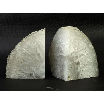 Přírodní kámen Achát dekorační bookendy 2888g