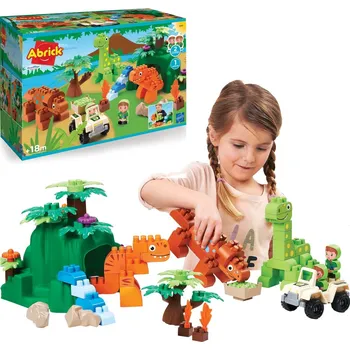 ostatní stavebnice ecoiffier Klocki Abrick Dinosaur Land 87 dílků