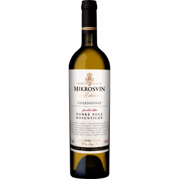 Víno Chardonnay Dobré Pole Rosentické 2021 Mikrosvín Mikulov 0,75 l