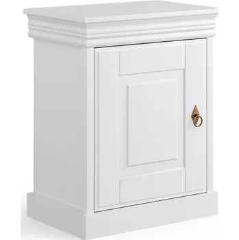 Noční stolek Rustikální noční stolek TOSKANIA bílý