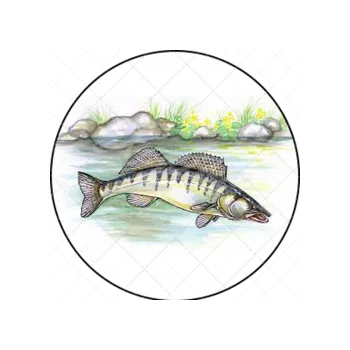 Jedlá dekorace na dort RYBA 7, VARIANTA Jedlý papír 1517