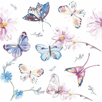 Papírový ubrousek Papírové třívrstvé ubrousky Butterflies 20 ks - 33*33 cm