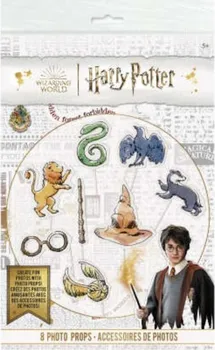 Party dekorace Unique Rekvizity do fotokoutku Harry Potter bradavické koleje 8 ks