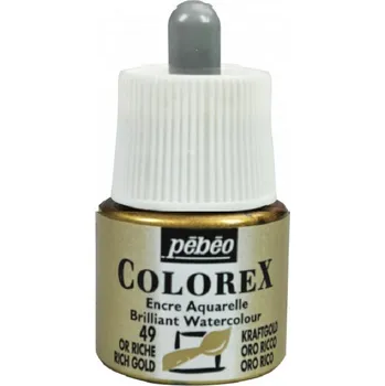 PEBEO akvarelový inkoust Colorex, Rich gold 49