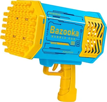 Bublifuk Svítící bublifuk Bazooka modrý/žlutý