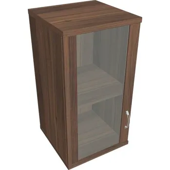 Kancelářský vozík HOBIS skříň policová dvéřová horní - S 2 40 02 L H, ořech + doprava zdarma