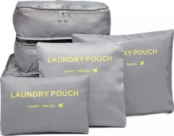 Příslušenství k zavazadlu Laundry Pouch Happy Travel sada cestovních organizéru 6 ks